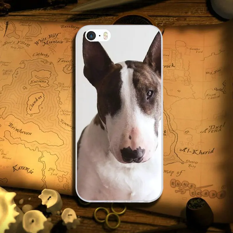 Image 4 Мягкие силиконовые чехлы из ТПУ для телефонов iPhone 6, 6 S, 8 Plus, 6S Plus, 7 Plus, 4, 4S, 5, 5S, SE, 5C, X, XR, XS Max, счастливые щенки бультерьера - Цвет: Image 4