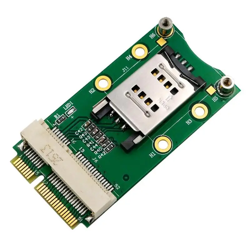Mini PCI-E Adapter with SIM Card Slot for 3G/4G WWAN HSPA MODEM LTE Mini Card GPS Card for desktop laptop computers