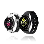 Силиконовый ремешок 20 мм 22 мм для Amazfit Bip S U GTS 2, ремешок для часов Samsung Glalaxy Watch Active 2 40 мм 44 мм, Аксессуары для браслета