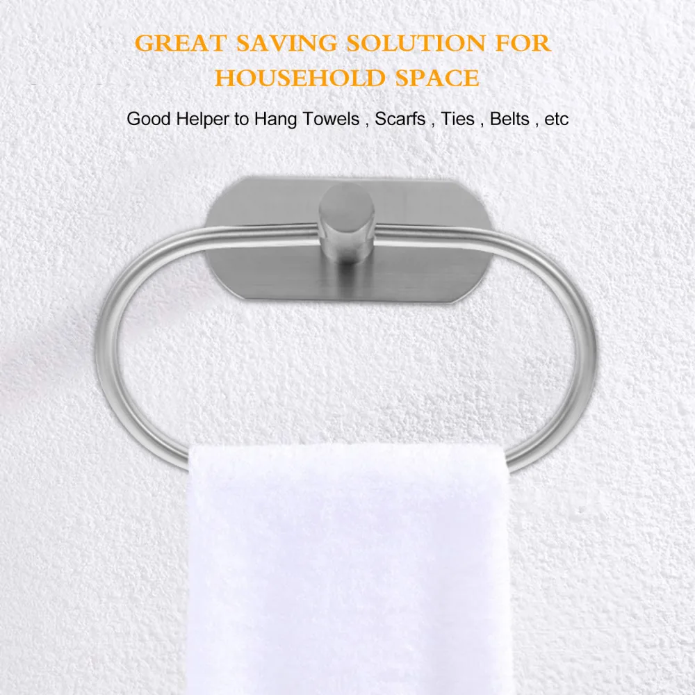

Bathroom Towel Ring Wall Mount Towel Holder Towel Rack Bathroom Accessories