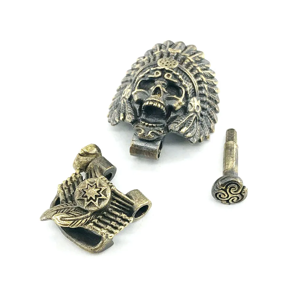 1 Набор бусы на веревочке DIY подвесная Пряжка для ремней ножа Paracord латунные