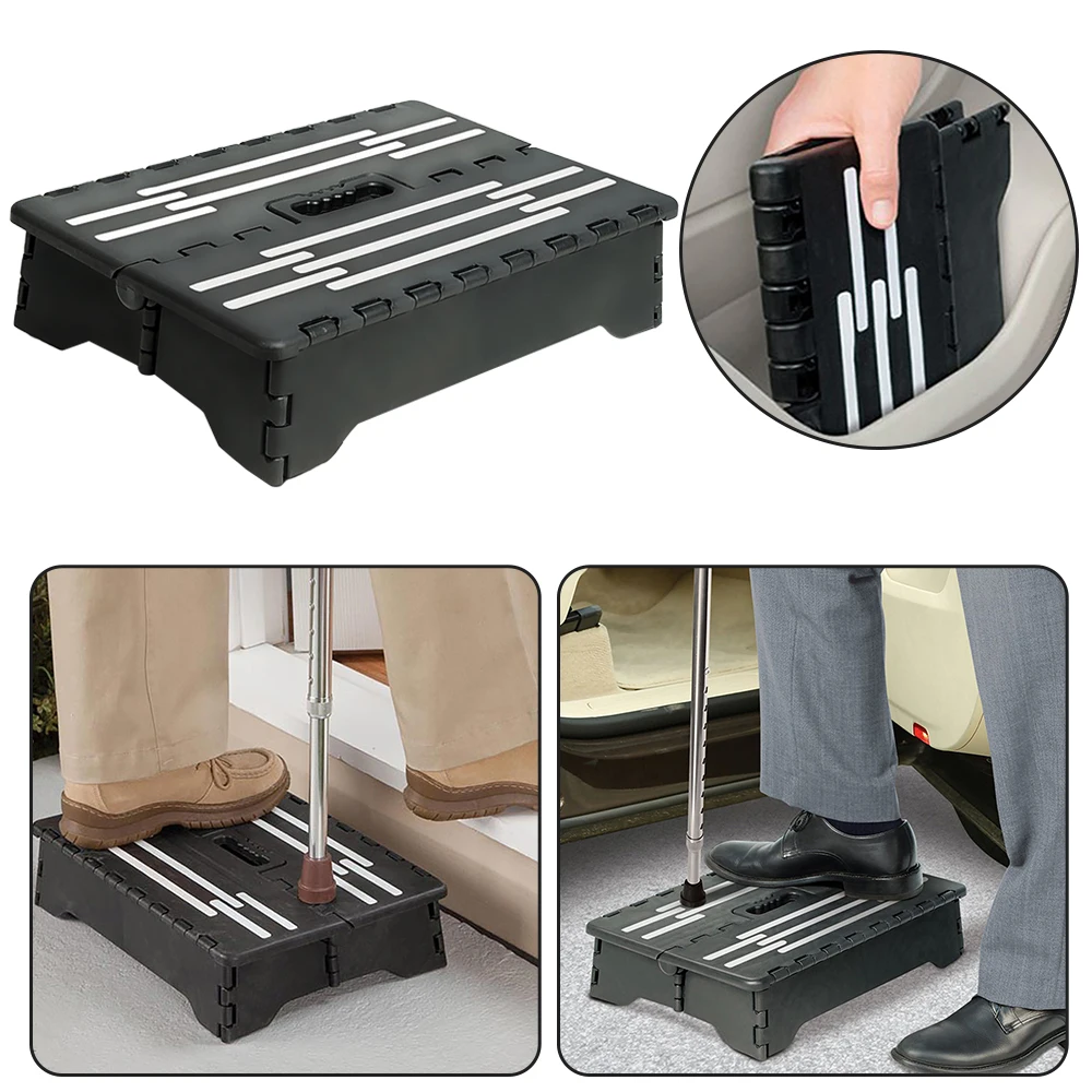 

Non-Slip Small One Step Compact Folding Flat Step Travel Toilet Elderly Assistant Portable Lightweight Folding Chair