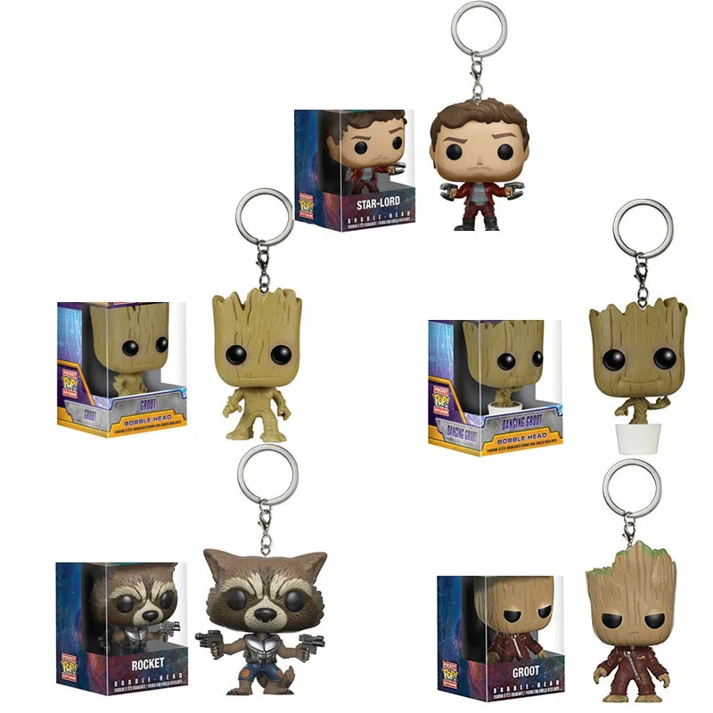 Брелок FUNKO стражи галактики 2 звезды Властелин ракета дерево человек окутаны