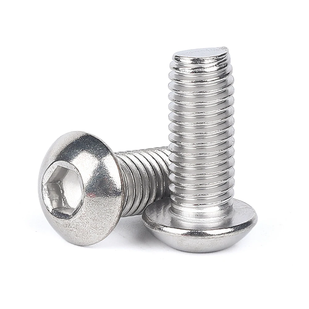 Болты из нержавеющей стали с шестигранной головкой 10/20/50 шт. M2 M2.5 M3 M4 M5 M6 M8 A2 70 304