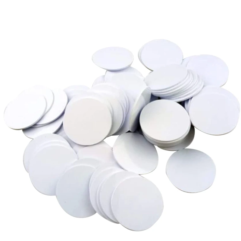 

For Ntag215 NFC Tags,Blank PVC Coin NFC Cards Compatible With All NFC Enabled Mobile Phones & Devices-(30PCS)