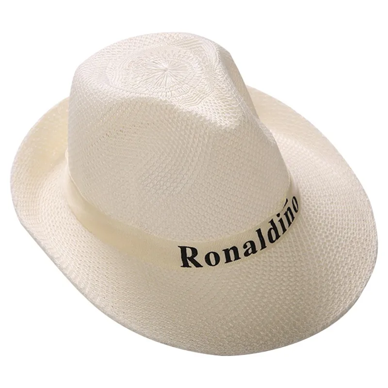 Соломенная шляпа от солнца для мужчин и женщин элегантная пляжная кепка в