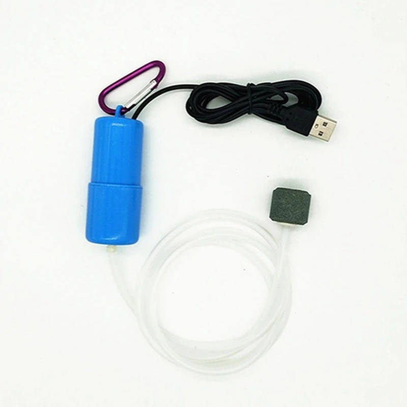 Портативный Миниатюрный аквариум с USB аквариумный кислородный воздушный насос