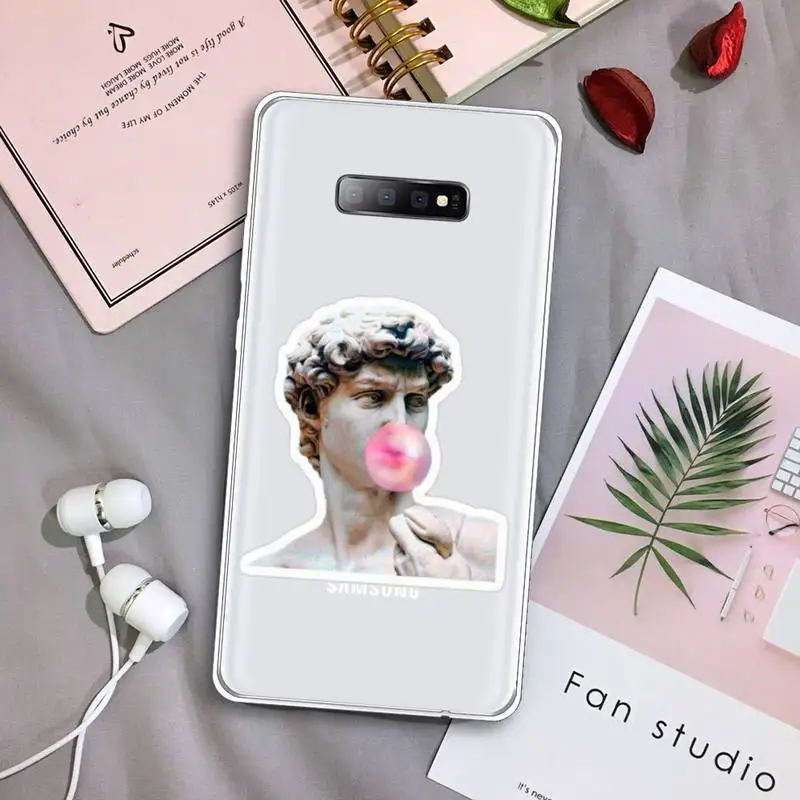 

Retro art painting Van Gogh Phone Case Transparent For Samsung Galaxy S A 5 7 8 9 2015 20 edge plus 10 e lite 2019