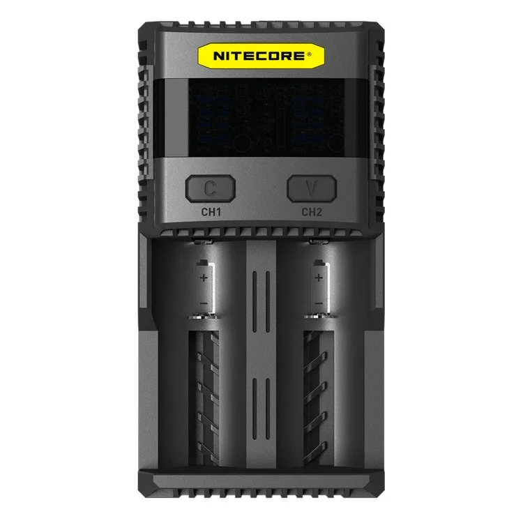 

TOPSALE NITECORE SC2 Intelligent Charging Li-on Ni-MH 3A Speedy Charge Output Super Battery Charger + 2x18650 Batteries 3400mAh