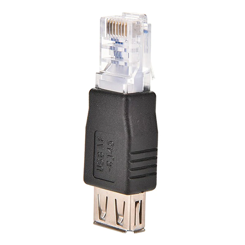 2 шт. RJ45 папа к USB гнездовой адаптер Разъем LAN сетевой разъем маршрутизатор Женский