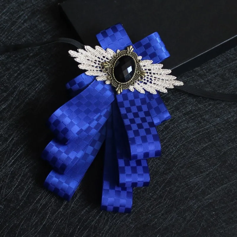 Мужской галстук бабочка ручной работы роскошный многослойный для свадебного