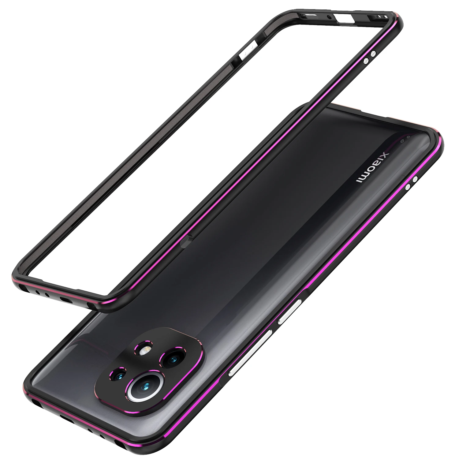 

Case For Xiaomi Mi 11 Luxury Deluxe Ultra Thin aluminum Bumper Case for Xiaomi Mi 11 6.81" mi11 + 2 Film (1 Front +1 Rear)