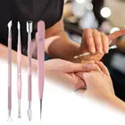 Инструмент для удаления кутикулы, нержавеющая сталь толкатель для удаления кутикулы, 4 шт.