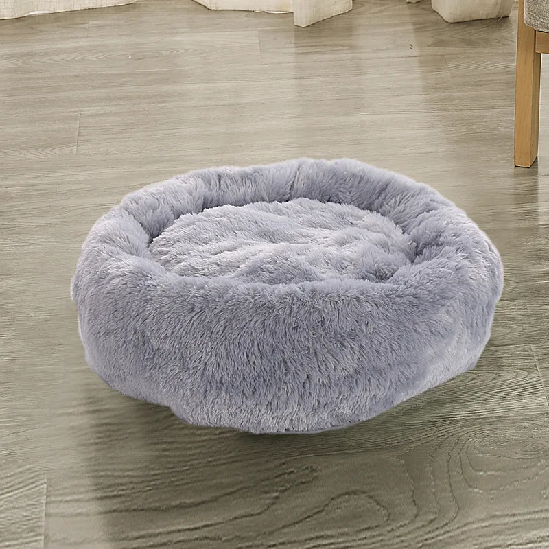 Длинный плюшевый домик для кошек и собак мягкое одеяло сна коврик кошки кровати