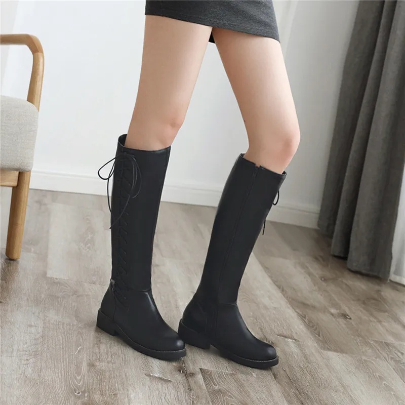 Женские ботинки с перекрестной шнуровкой YMECHIC 2019 модные желтые черные на низком