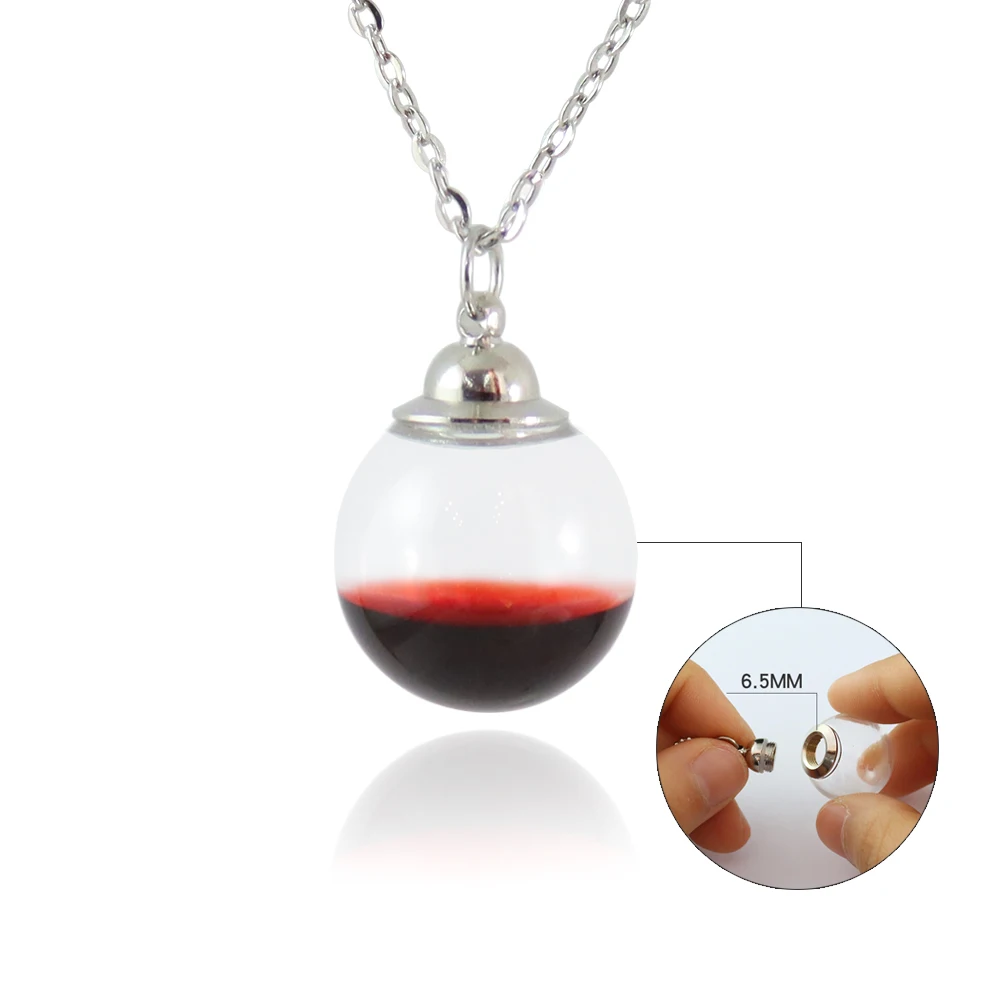 2 шт прозрачное стекло ожерелье с дизайном Глобус предварительно приклеенными