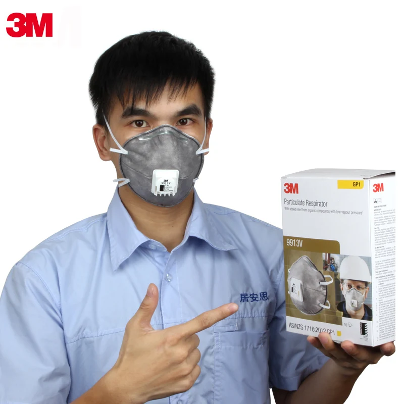 3M 9913V активированный уголь анти туман и езда пыли PM2.5 вторая рука дым выхлопная