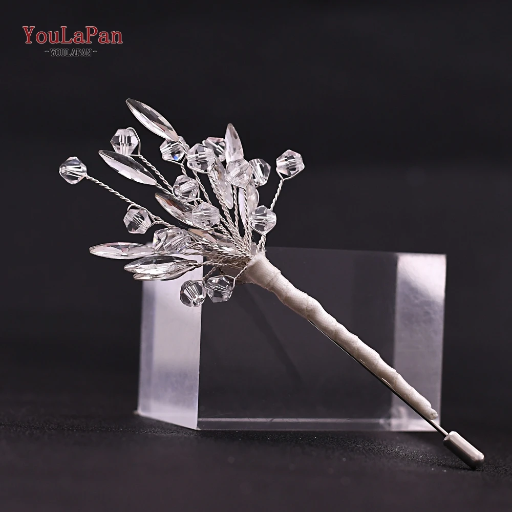 YouLaPan HXZ04 Серебряная свадебная брошь ручной работы с листьями для мужчин