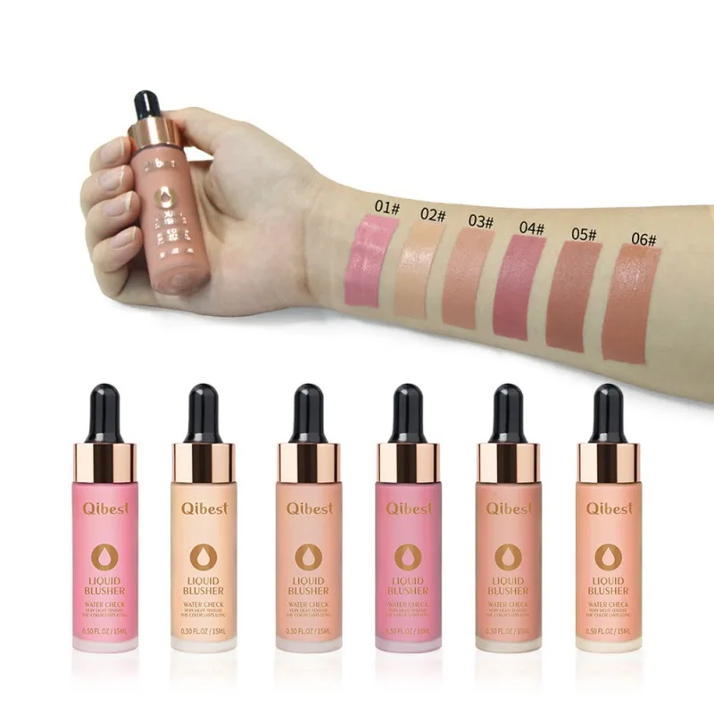 

New Face Liquid Blush Long-lasting Brighten Waterproof Easy To Color Liquid Blusher Easy To Color Face Makeup