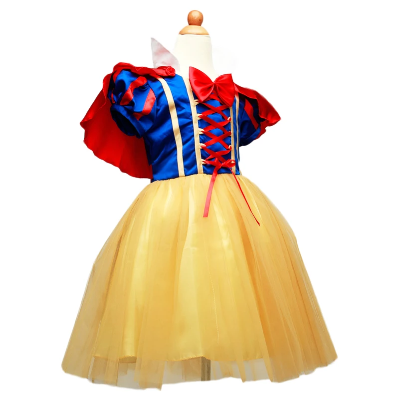 Snow White Princess Dress for Girls Fantasy Christmas Party Dresses Children Clothing Infant Girl Cosplay Costume Kids Clothes | Детская