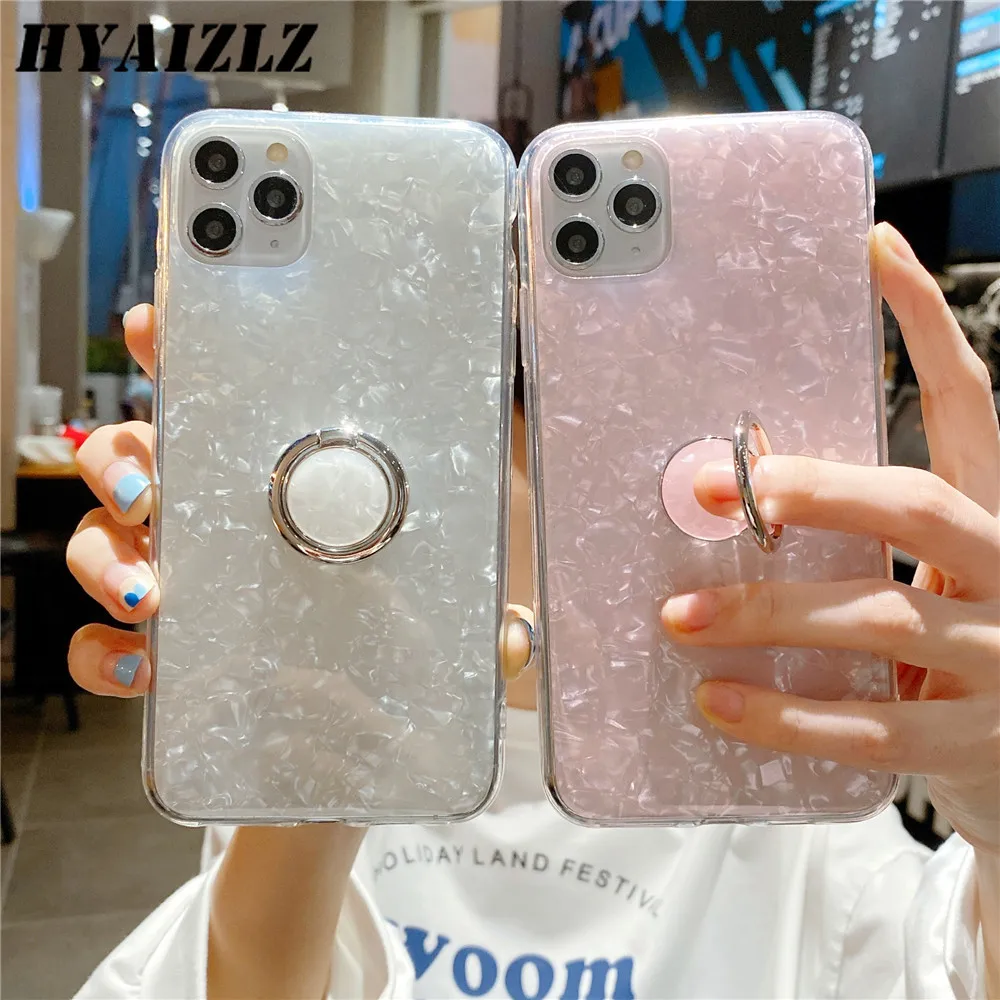 

Dream Shell Pattern Case for OPPO A92S Find X2 A53 A32 A52 A72 A31 A8 A11X A9 2020 Realme v5 6 Pro Glitter Soft IMD Ring Cover