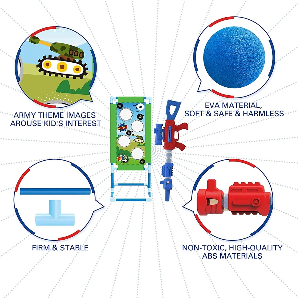 Игра для стрельбы детский игрушечный пистолет аэродинамический уличный