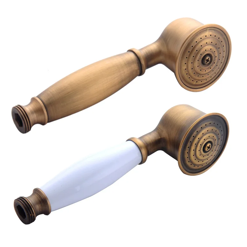 

Shengruijia Bathroom Sanitary Ware European-Style Antique Shower Handheld Sprinkler Head Retro Shower Head Set