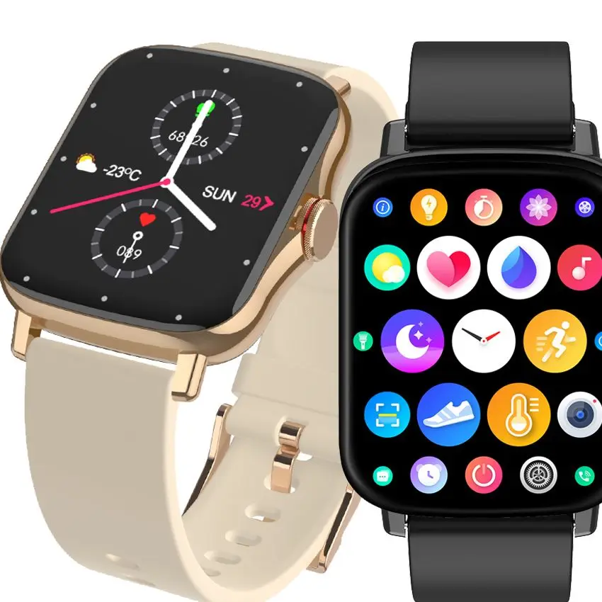 

5 шт., мужские умные часы с Bluetooth, пульсометром и экраном 1,69 дюйма