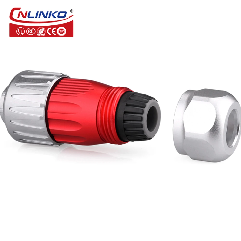CNLINKO 4 Pin Bulkhead Speaker Wire Waterproof Aviation Connector Male Female Power Cord With Zinc Alloy | Обустройство дома