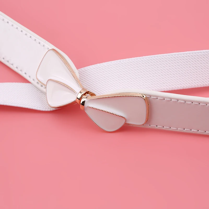 

Cummerbunds With Buckle Belts Thin Elastic Cummerbund For Dress Pants Apparel Cinturon Mujer Women Bow Belts