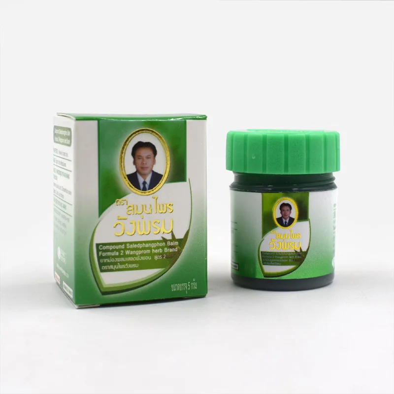 Мини-размер 5g WANG для выпускного тайский травяной зеленый бальзам мазь