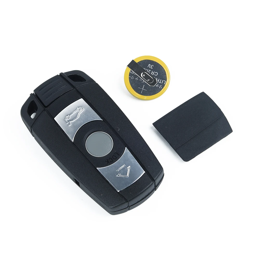 Брелок для автомобильного ключа с 3 кнопками и батареей BMW 1 5 6 7 серии E60 E70 E81 E90 E91