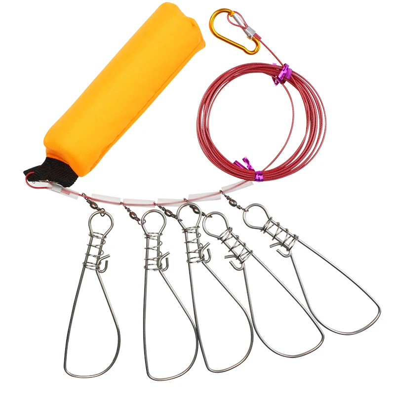 5 м рыболовный замок с пряжкой из нержавеющей стали для живой рыбы ремень