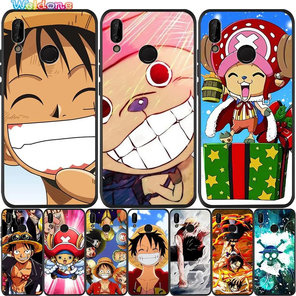 Милый цельный измельчитель D. Luffy черный чехол для телефона Huawei P30 P20 Lite Pro P10 P9 Mate 20 30