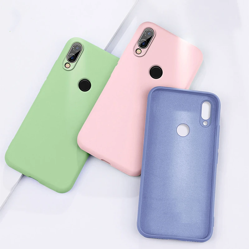 Чехол из ТПУ для Xiaomi Redmi 6 чехол углеродного волокна однотонный Жидкий телефона
