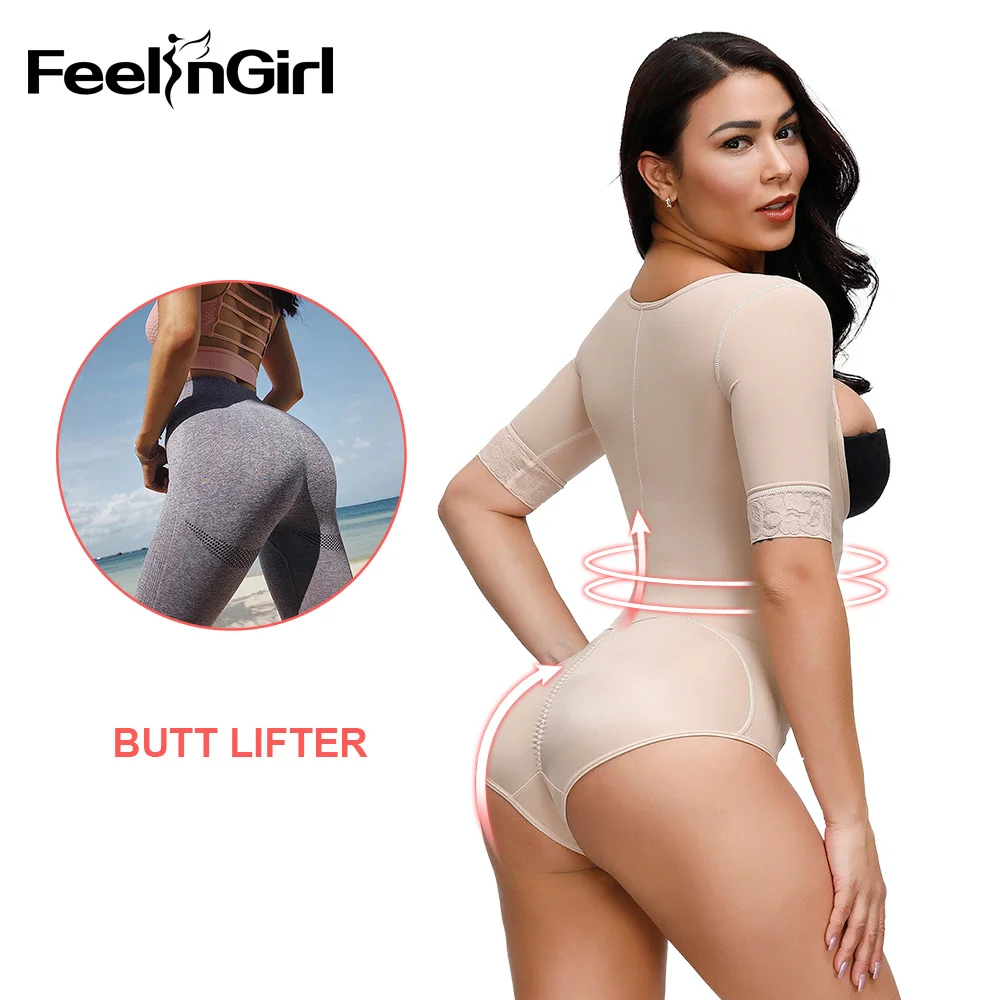 FeelinGirl Slimming Bodysuits Waist Trainer Shapewear Corset Butt Lifter Fajas Adjustable Crotch Legs Arm Tummy Control Shapers | Женская