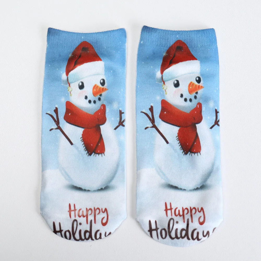 SAGACE 2020 зимние хлопковые прямые рождественские носки женские Короткие Носки с