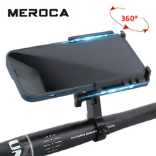 MEROCA Motorcycle Mobile Phone Holder 360°Rotatable For 3.5-7.2 inch smart Phones Adjustable For MTB bicycle Phone Holder