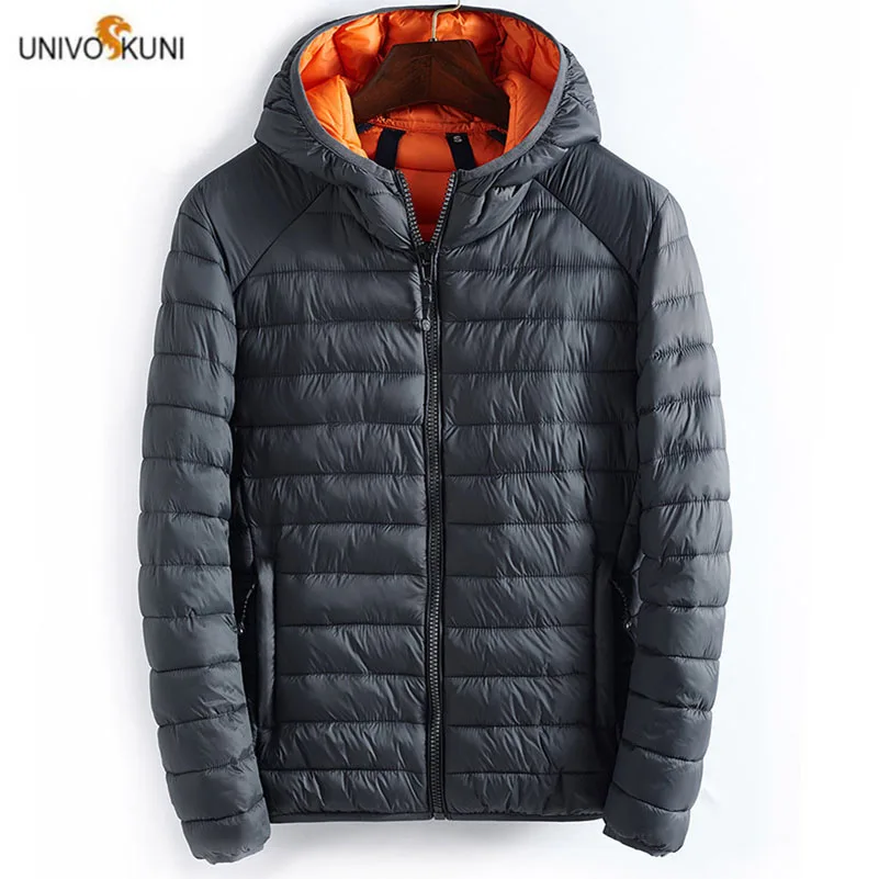 UNIVOS KUNI 2019 Двусторонняя верхняя одежда для мужчин зимний пуховик Повседневная