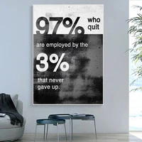 inspirational artwork never give up wall art posters and prints art canvas paintings picture for home living room decor cuadros