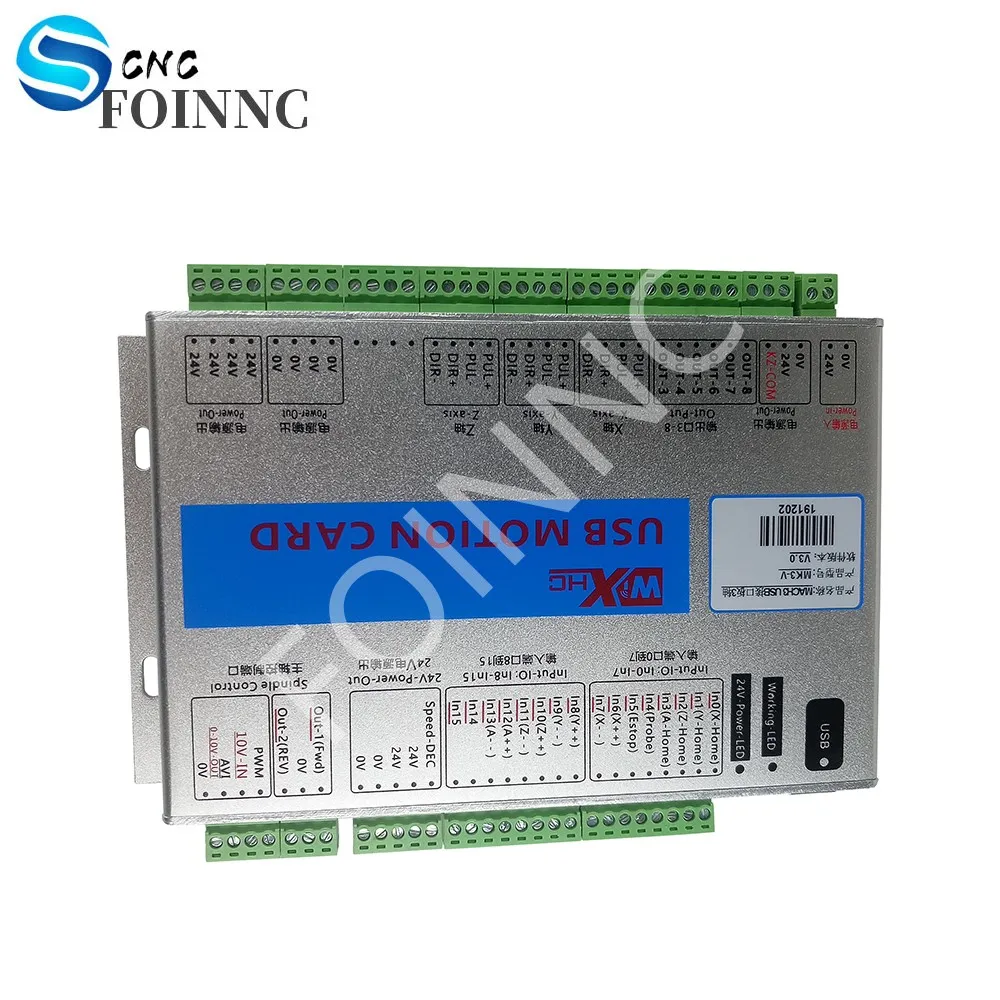 

XHC usb Mach3 motion control system 3 4 6-axis USB motion control card 2MHz supports CNC lathe engraving machine NEWCARVE