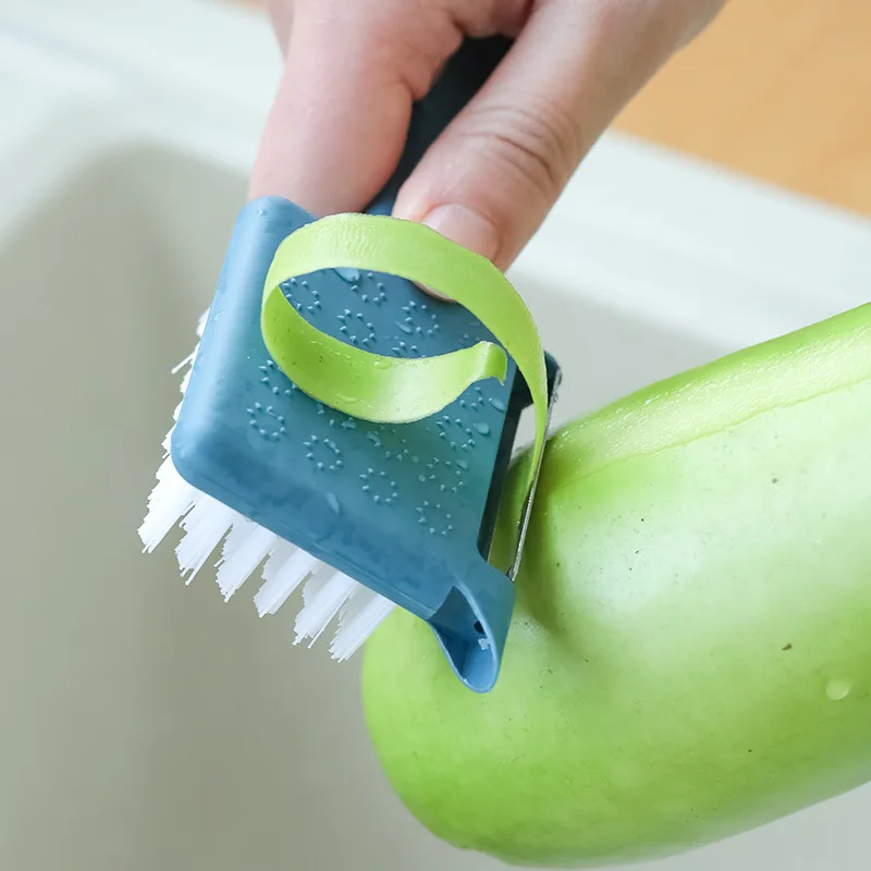 

Kitchen gadgets five-in-one with digging fruit vegetable cleaning planing peeler oyster cleaning brush garlic masher lid opener