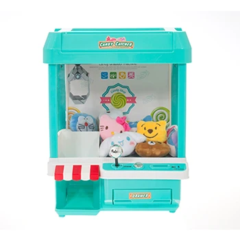 Green Игровой автомат для куклы с захватом, зарядка от usb, машина для захвата конфет, машина для захвата кранов, автомат для ловли рыбы, торговый автомат, зажим для куклы, захват - Цвет: Green