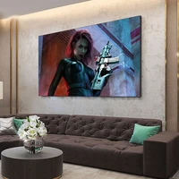 large size pop art posters marvel black widow paintings for living room home decoration prints on canvas wall painting frameless