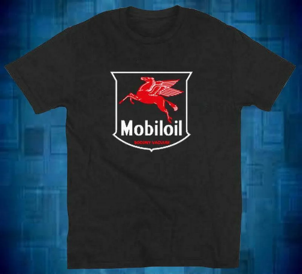 Новая футболка MOBIL OIL PEGASUS с логотипом S 2XL размер США M L XL 3XL EN1 хлопковые топы для