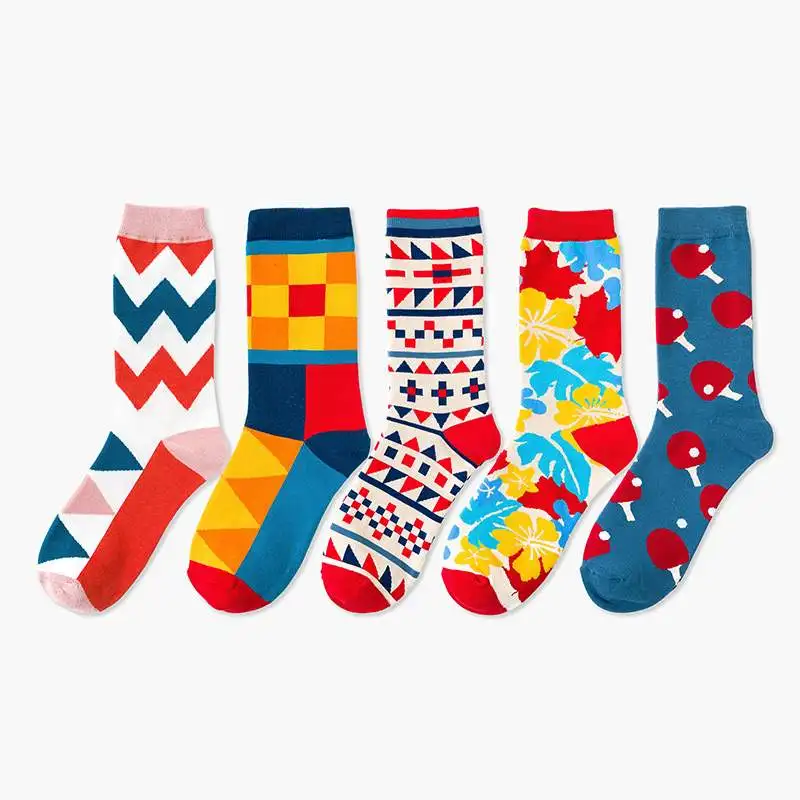 

Neutral socks, butter and fruit trend graffiti socks, men and women's lovers socks ins Style Men's and women's middle socks