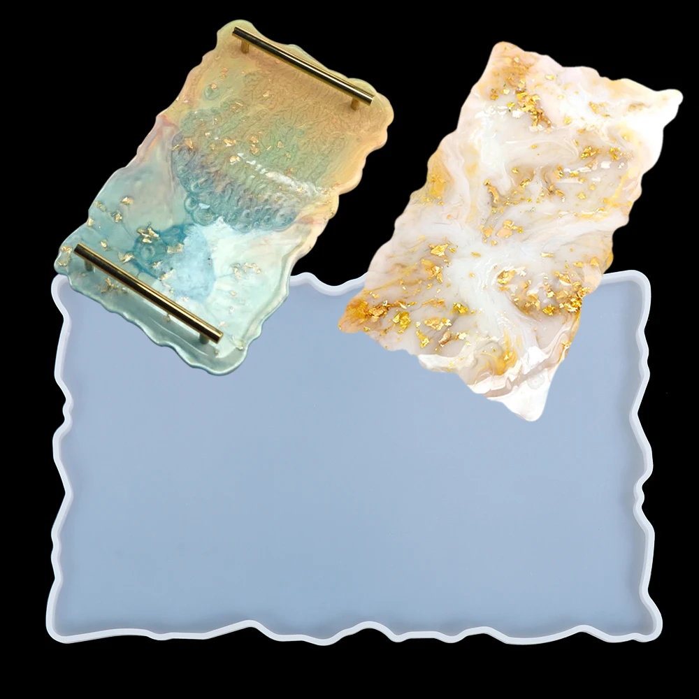 Горячая Распродажа Большой Силиконовый поднос художественная форма подставки