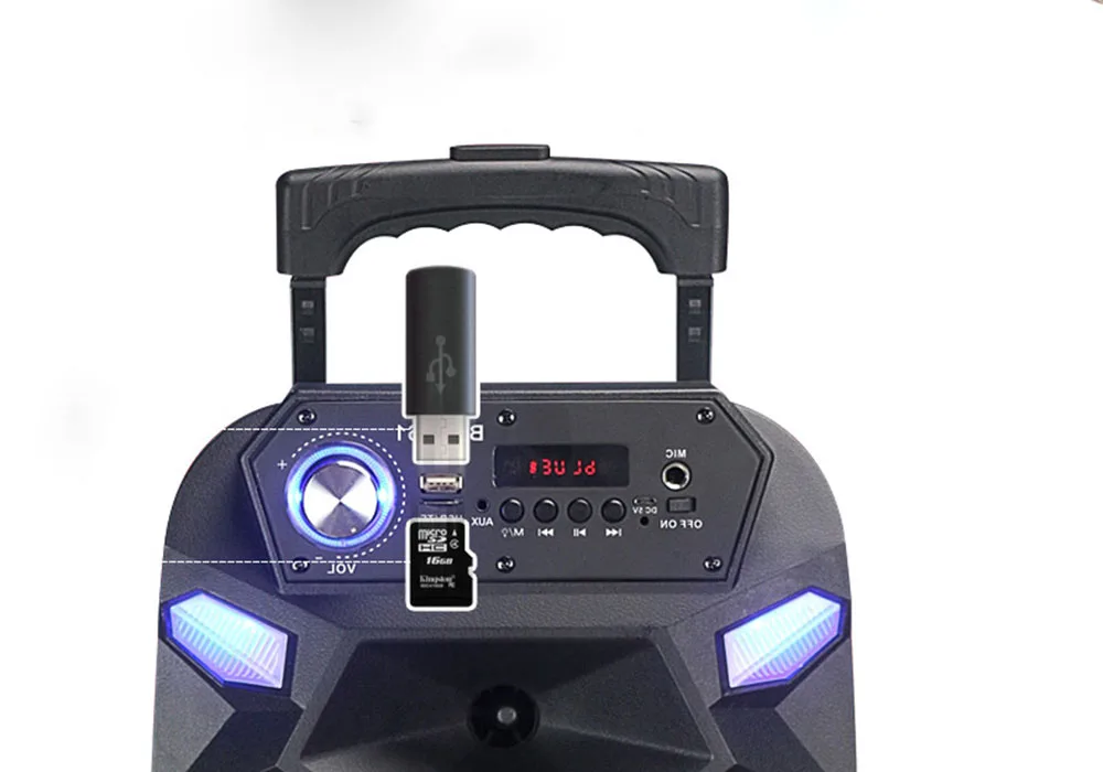 HYASIA 25 Вт стерео Bluetooth динамик сабвуфер супер бас беспроводной динамик s танец Бумбокс звуковая коробка Поддержка FM радио TF AUX USB
