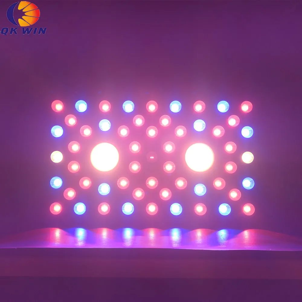 Qkwin COB светодиодный светильник для выращивания 1200 Вт bridgelux чип COB полный спектр с COB и двухчиповыми светодиодами с двумя линзами для высокой номинальной стоимости
