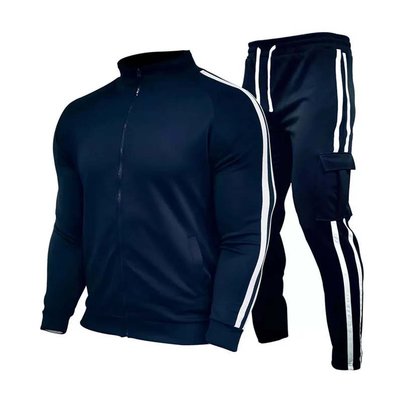 

Men Set Casual Sportswear Tracksuits Sets Gyms Sweatshirt + Sweatpants Sets Fashion Brand Male Two Piece Sets Clothing M-3X
